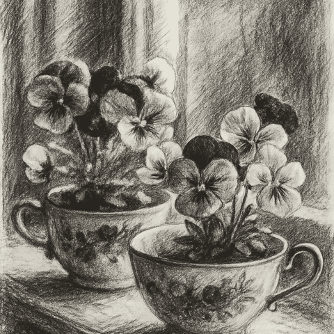 Charcoal Drawing portrait example